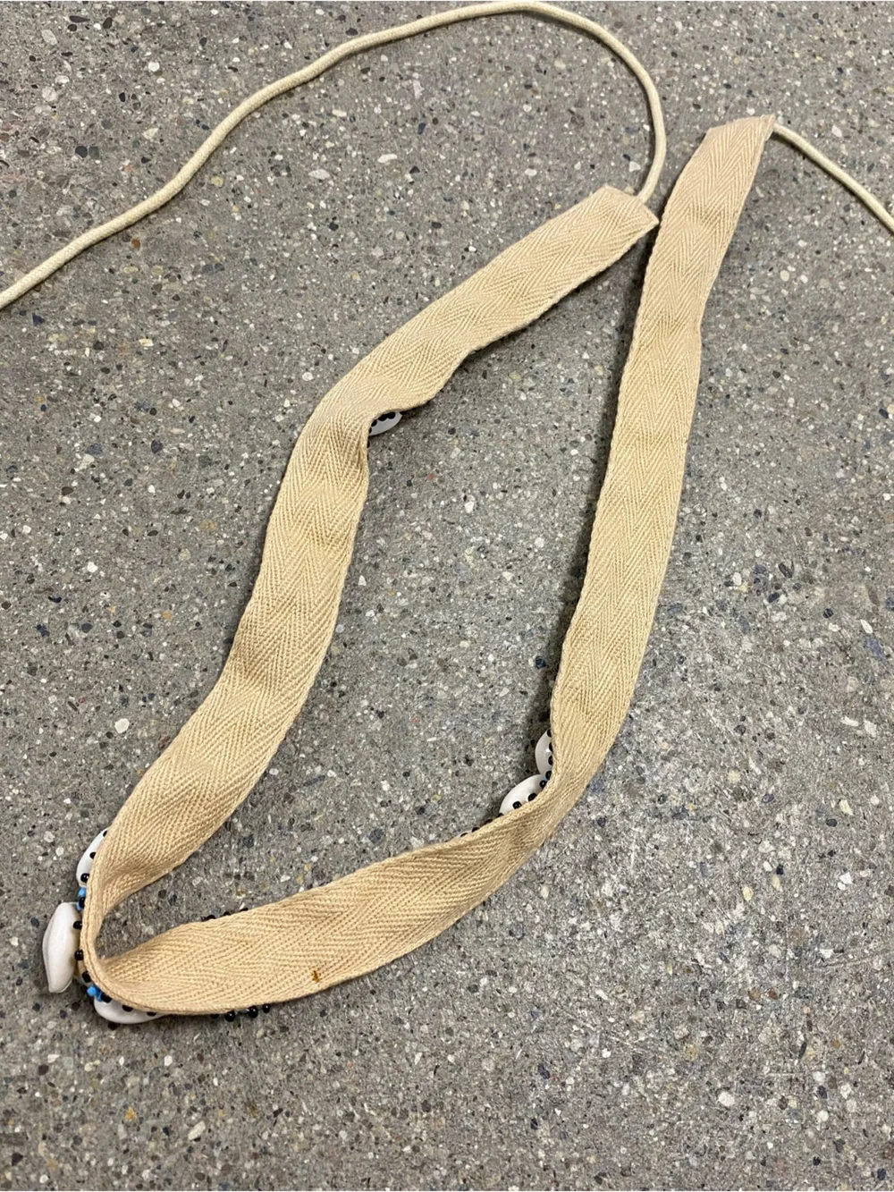 Vintage Handmade Puka Shell Beaded Belt